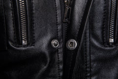 2023 New Winter Solid Color Leather Jacket