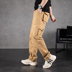 Men's Cotton Casual Tactical Multi-pocket Work Trousers