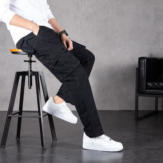 Men's Cotton Casual Tactical Multi-pocket Work Trousers