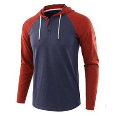New Men's Large Size Long Sleeve Hoodie