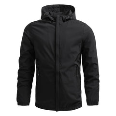 Men's Simple Windproof Parka Jacket