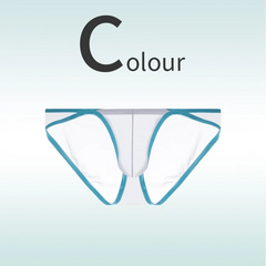 50G sexy men's ice silk ultra-thin fully transparent personalized low-waist pants with U-shaped large pouch