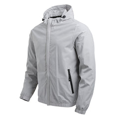 Men's Simple Windproof Parka Jacket
