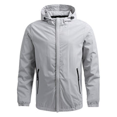 Men's Simple Windproof Parka Jacket