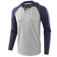 New Men's Large Size Long Sleeve Hoodie