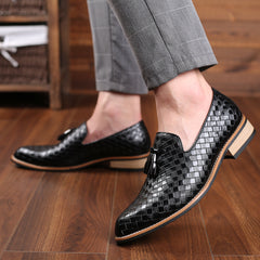 Men's New Casual Large Size Fashionable Versatile Leather Shoes