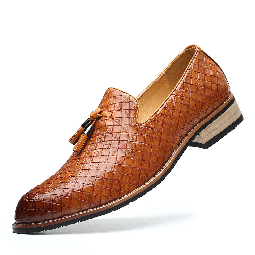 Men's New Casual Large Size Fashionable Versatile Leather Shoes