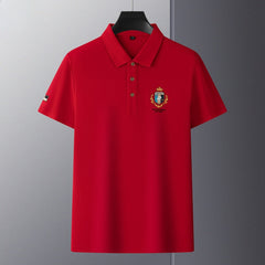 2024 New Style Embroidered Lapel Simple Casual Cotton Polo Shirt