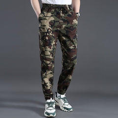 Men's Loose Elastic Casual Sports Camouflage Overalls