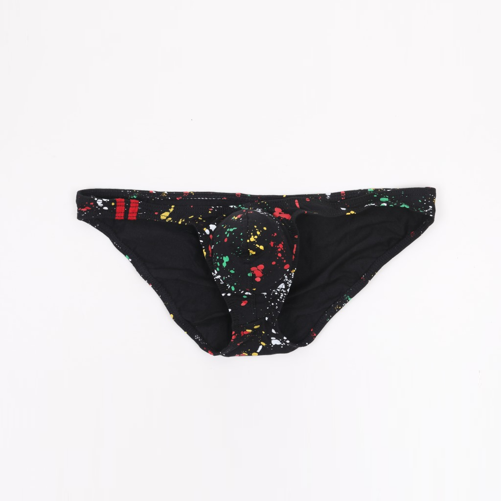 Men's Sexy Printed Cotton Low Rise Briefs