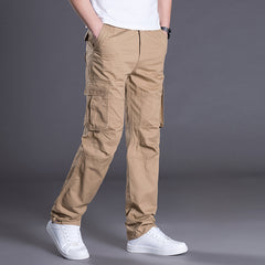 Men's Loose Straight Large Size Multi-pocket Cargo Casual Pants