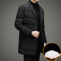 2024 Men's Long Business Warm Down Jacket