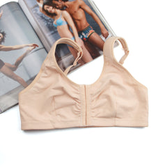 Plus size front button thin bra