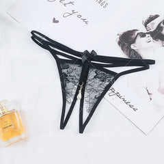 Lace Sexy Hollow Crotchless Thong