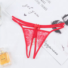 Lace Sexy Hollow Crotchless Thong