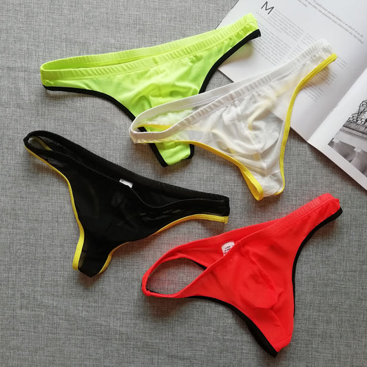 Men's Mesh Transparent Thong