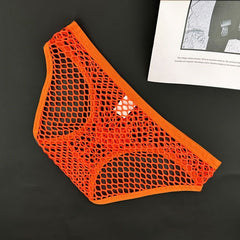 Men's Sexy Transparent Mesh Comfortable Stretch Briefs