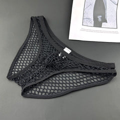Men's Sexy Transparent Mesh Comfortable Stretch Briefs