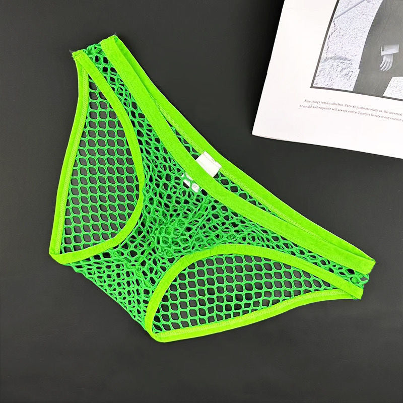 Men's Sexy Transparent Mesh Comfortable Stretch Briefs