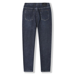 Plus size business casual loose stretch jeans