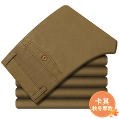 Men's High Waist Comfortable Thick Warm Casual Pants