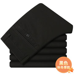 Men's High Waist Comfortable Thick Warm Casual Pants
