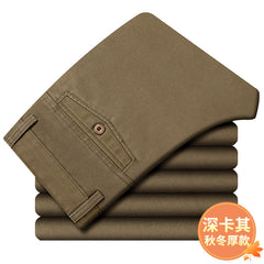 Men's High Waist Comfortable Thick Warm Casual Pants