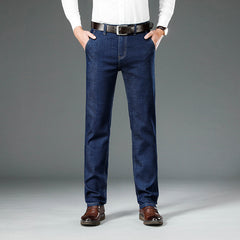High Waist Relaxed Breathable Straight-Leg Jeans