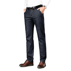High Waist Relaxed Breathable Straight-Leg Jeans