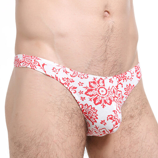 2025 Men's Printed Cotton Thong