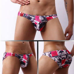 Men's Low-rise Printed Breathable Briefs