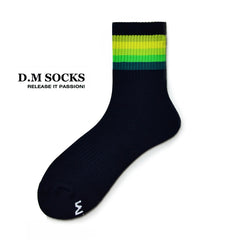 Rainbow Striped Sweat-wicking Sports Socks