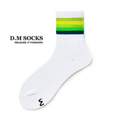 Rainbow Striped Sweat-wicking Sports Socks