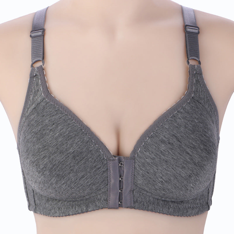 Large size thin wire-free bra
