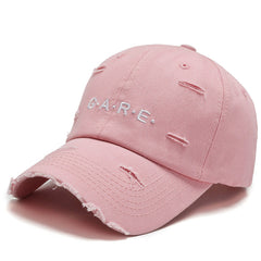 Personalized letter embroidery fashion hat for men and women