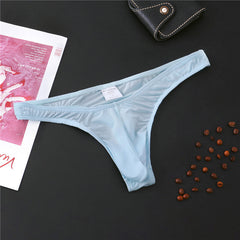 Men's Ice Silk Skin-friendly Breathable Sexy Thong