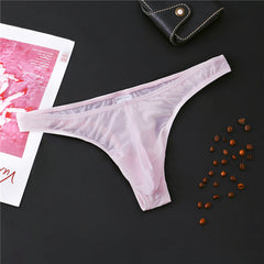 Men's Ice Silk Skin-friendly Breathable Sexy Thong