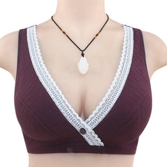 New Lace Front Button Bra