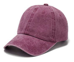 Embroidered Vintage Denim Soft Top Cotton Peaked Cap