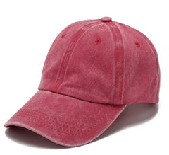 Embroidered Vintage Denim Soft Top Cotton Peaked Cap