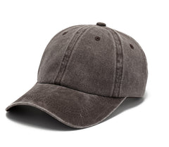 Embroidered Vintage Denim Soft Top Cotton Peaked Cap