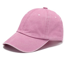 Embroidered Vintage Denim Soft Top Cotton Peaked Cap