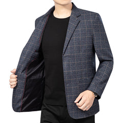 New two-button plaid suit