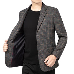 New two-button plaid suit