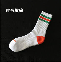 Rainbow Striped Sweat-wicking Sports Socks