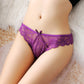 Lace low waist transparent seamless panties