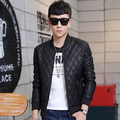 2023 New Men's Slim Leather Jacket