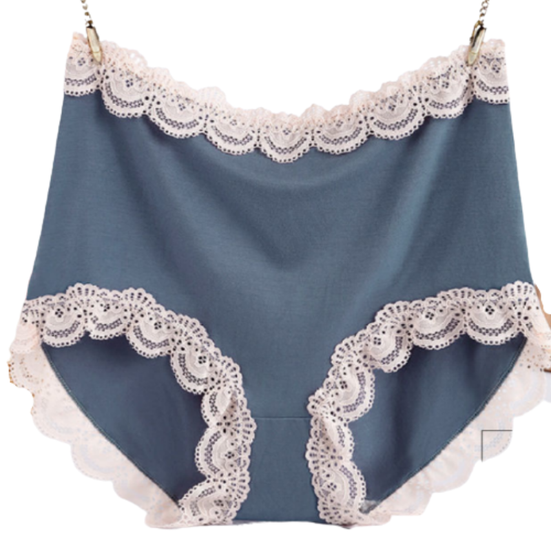 Antibacterial High Waist Lace Panties