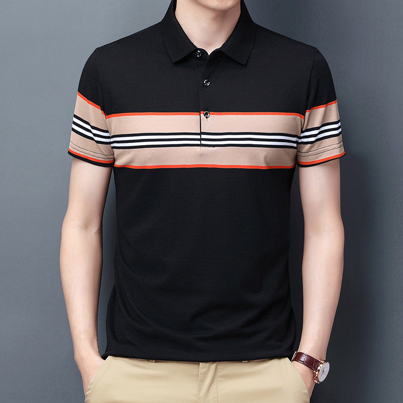 100% Cotton Casual Lapel Polo Shirt