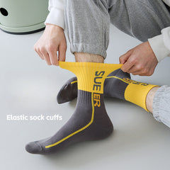 6 PCS Men's Summer Sweat-absorbent Breathable Sports Cotton Socks